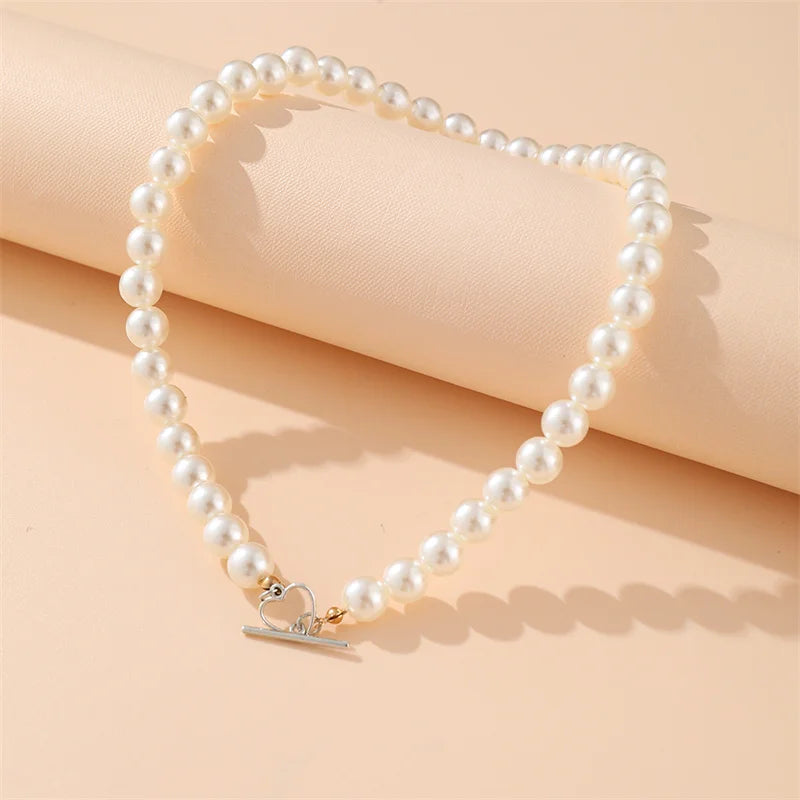 Fashion Pearl Necklace Wedding Party Jewelry for Women Multilayer Elegant Chain Retro Accessories Gift 2024 New Trendy