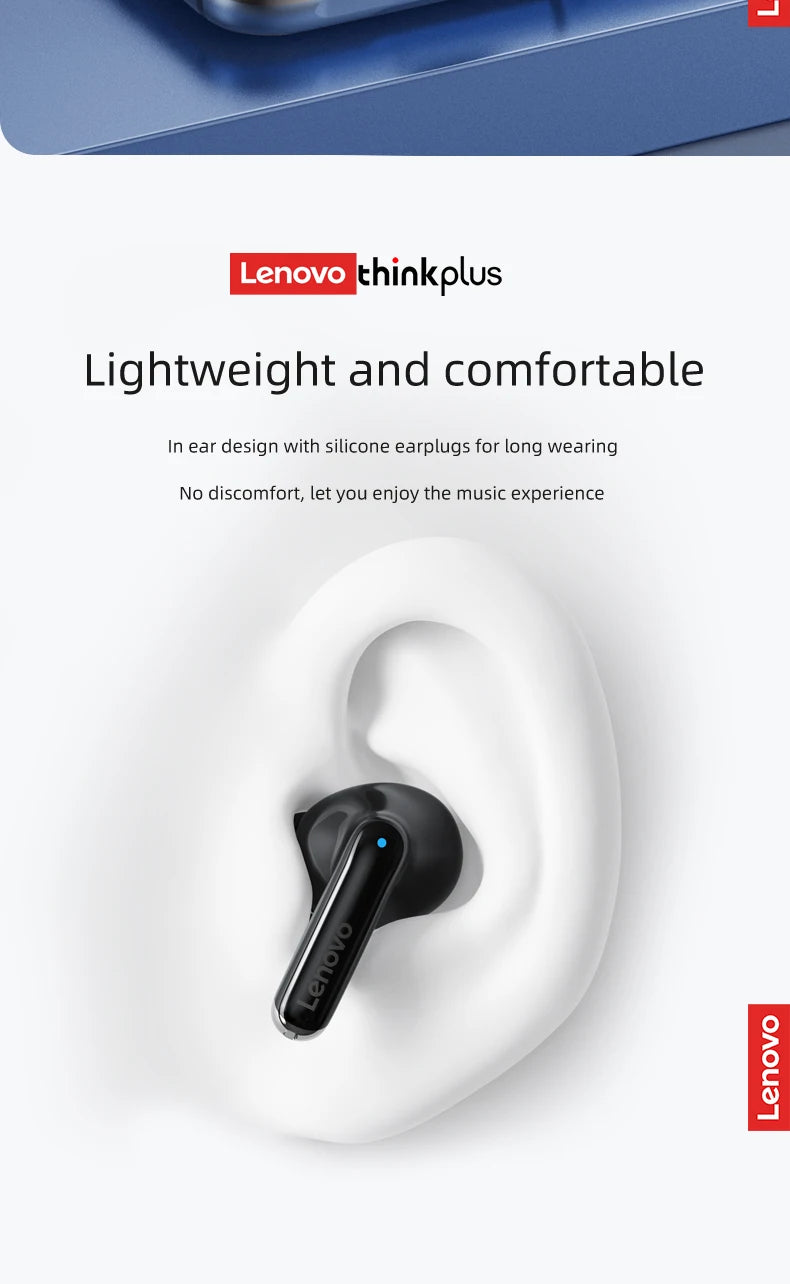 NEW Original Lenovo XT88 TWS Wireless Earphone Bluetooth 5.3 Dual Stereo Noise Reduction Bass Touch Control Long Standby headset