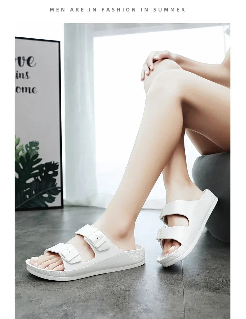 Summer Women Slippers Lightweight Comfortable White Flats Flip Flops Ladies Sandals Casual Mens Shoes Zapatos Mujer