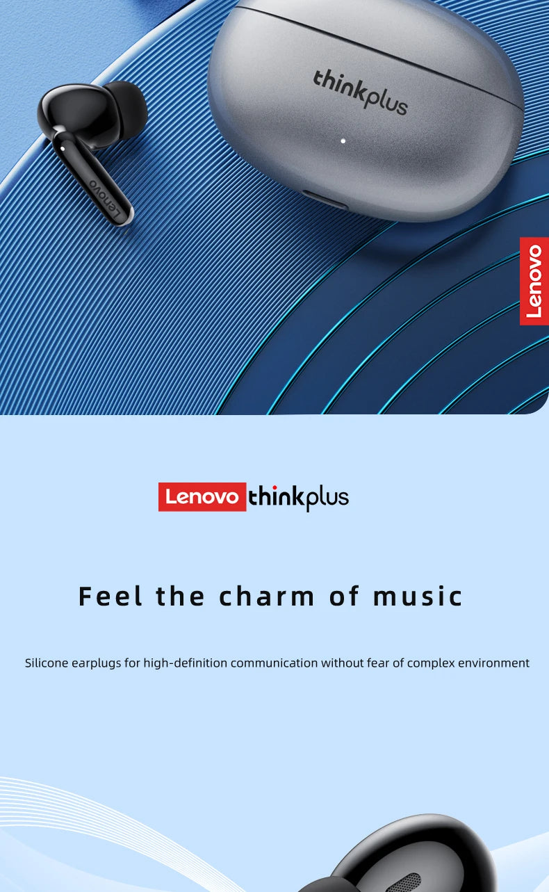 NEW Original Lenovo XT88 TWS Wireless Earphone Bluetooth 5.3 Dual Stereo Noise Reduction Bass Touch Control Long Standby headset