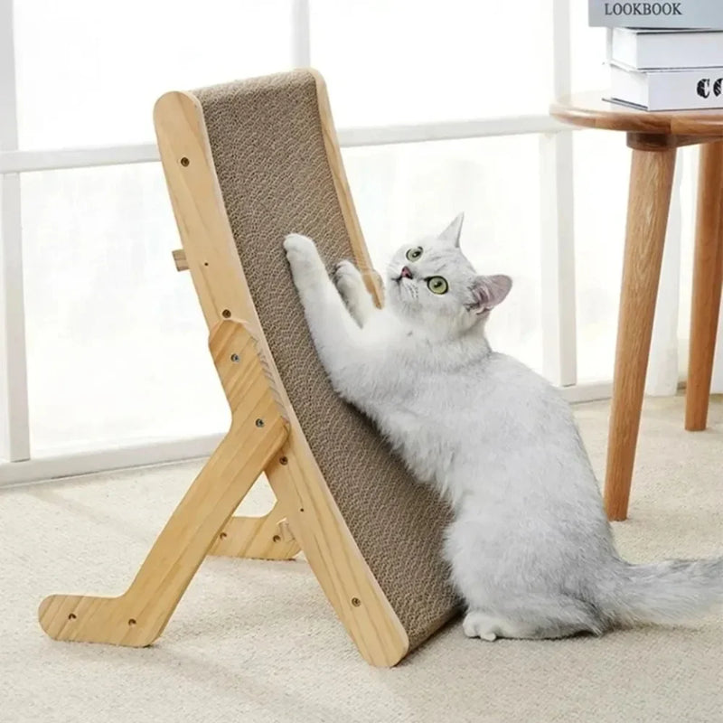 Cat Scratching Post Cat Scratching Board Wooden Wear-resistant and Scratch-resistant Post Furniture Training Grinding Claw Toys