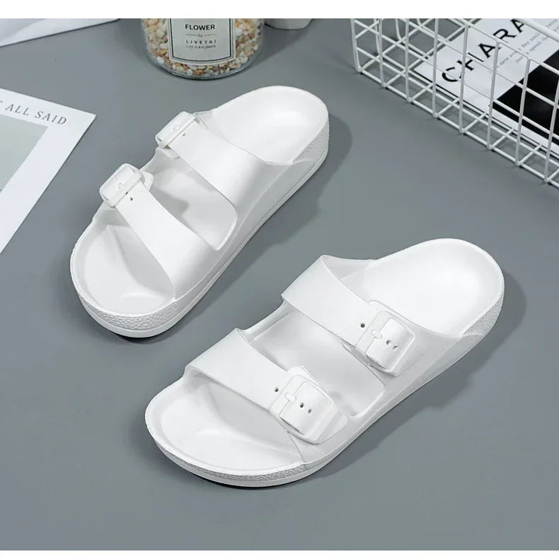 Summer Women Slippers Lightweight Comfortable White Flats Flip Flops Ladies Sandals Casual Mens Shoes Zapatos Mujer