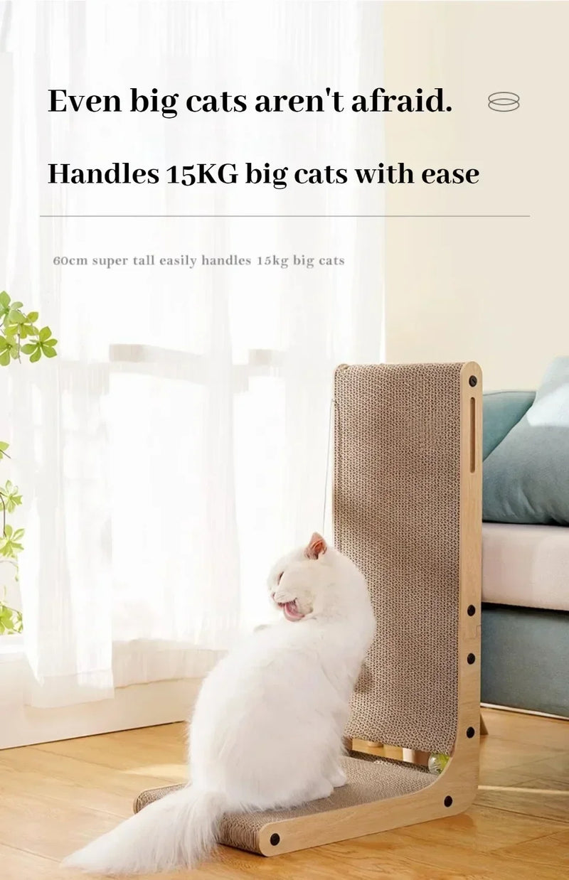 Cat Scratching Post Cat Scratching Board Wooden Wear-resistant and Scratch-resistant Post Furniture Training Grinding Claw Toys