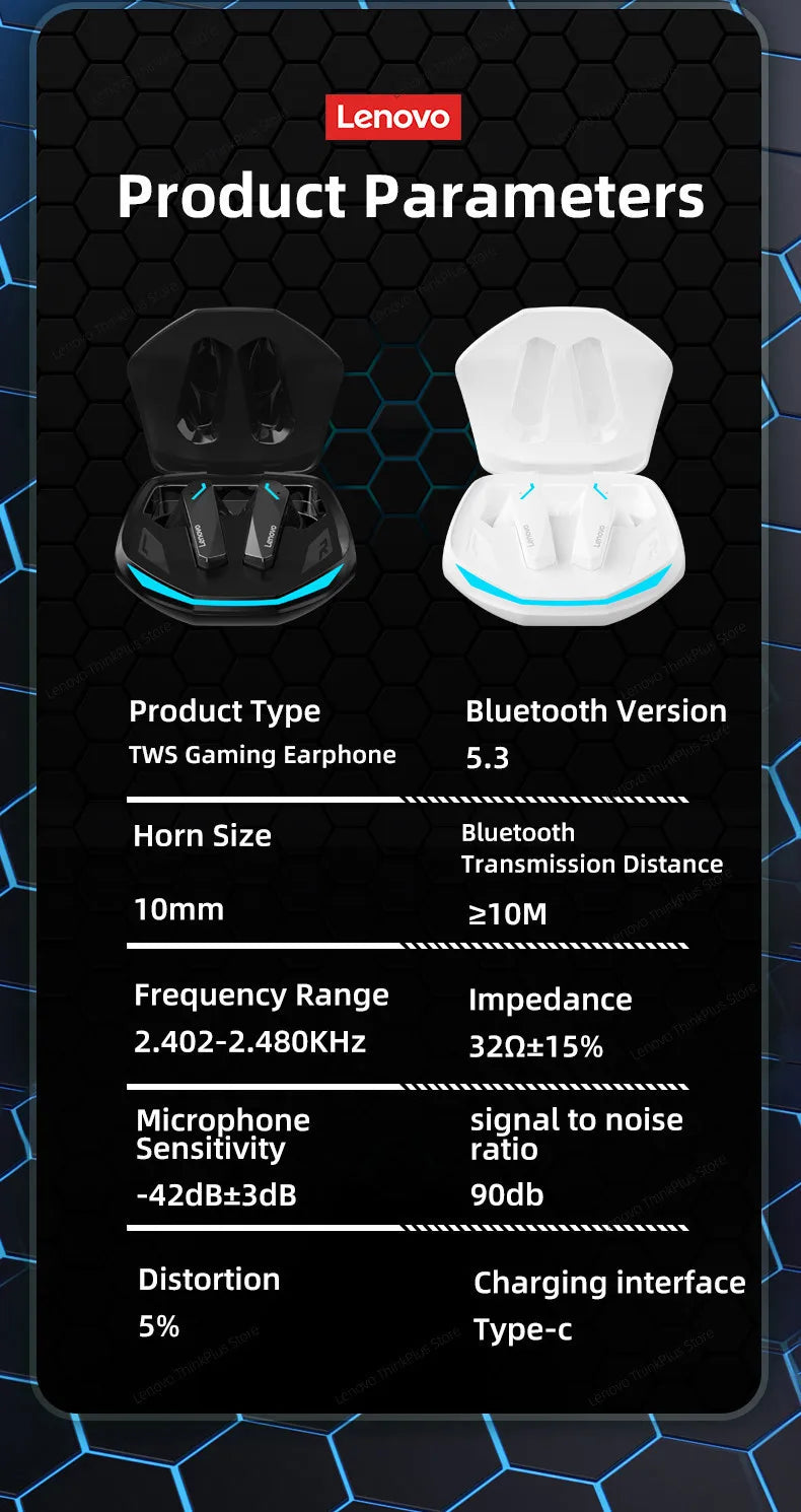 Lenovo GM2 Pro True Wireless Bluetooth Earphones Headphones Mini Earpone Headset For Huawei Android Apple iPhone Earbuds