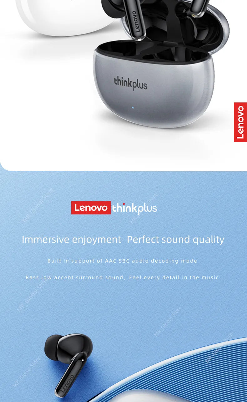 NEW Original Lenovo XT88 TWS Wireless Earphone Bluetooth 5.3 Dual Stereo Noise Reduction Bass Touch Control Long Standby headset