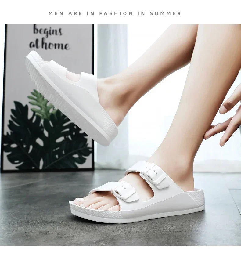 Summer Women Slippers Lightweight Comfortable White Flats Flip Flops Ladies Sandals Casual Mens Shoes Zapatos Mujer