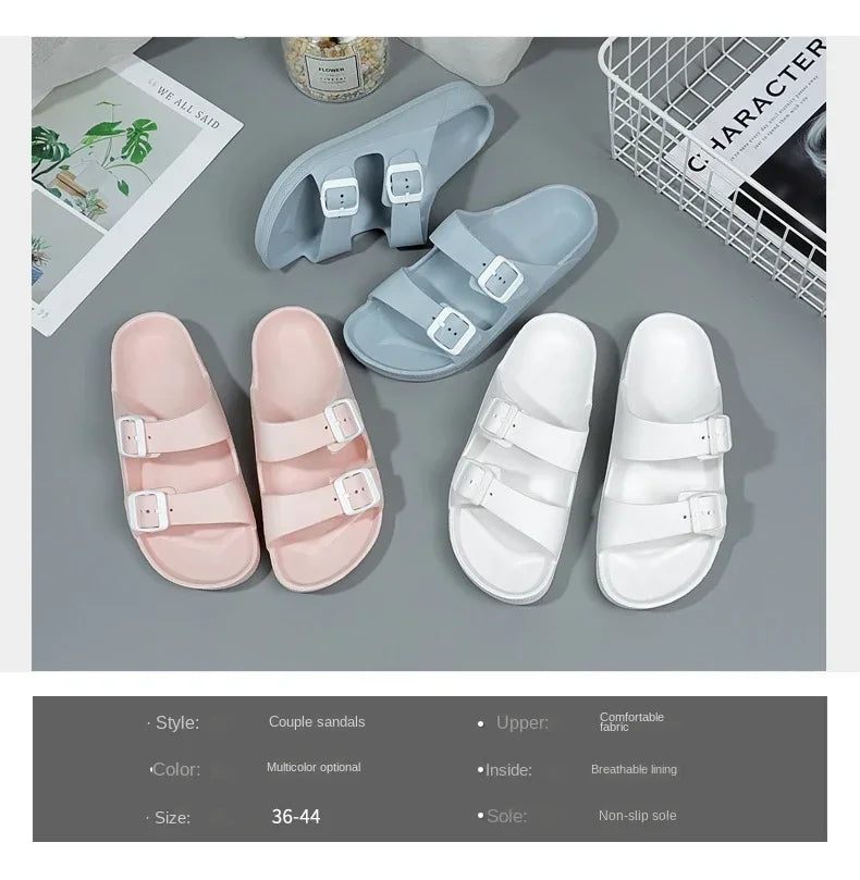 Summer Women Slippers Lightweight Comfortable White Flats Flip Flops Ladies Sandals Casual Mens Shoes Zapatos Mujer