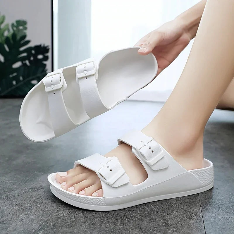 Summer Women Slippers Lightweight Comfortable White Flats Flip Flops Ladies Sandals Casual Mens Shoes Zapatos Mujer