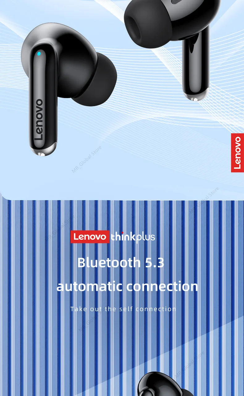 NEW Original Lenovo XT88 TWS Wireless Earphone Bluetooth 5.3 Dual Stereo Noise Reduction Bass Touch Control Long Standby headset