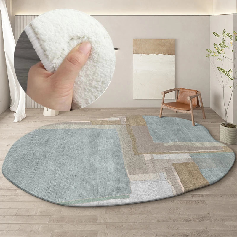 Living Room Carpet Home Decoration White Fluffy Rug Bedroom Thickened Soft Shaggy Area Rugs Large Lounge Irregular Floor Mat