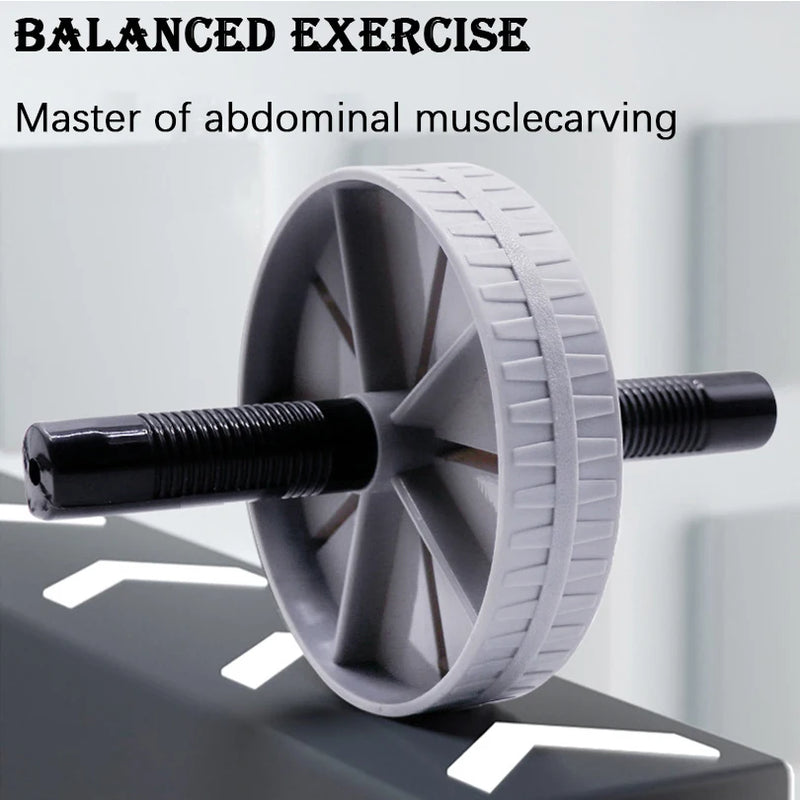 Abdominal Wheel Strong Load Bearing Non-slip Roller Strengthen Muscle Exercise Equipment Fitness Training Home Use Silent