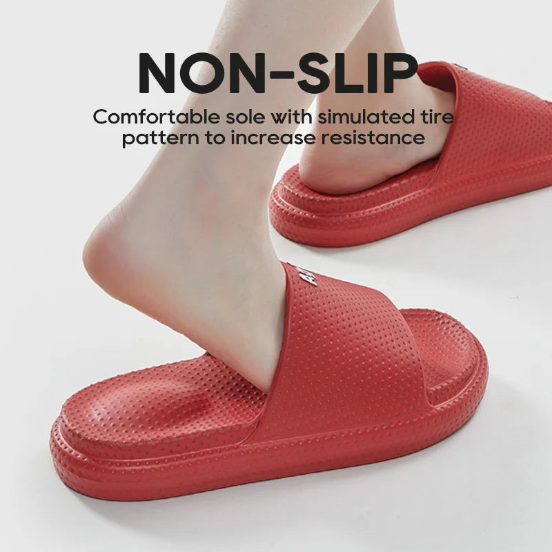 UTUNE Massage Women's Slippers Light Mute Home EVA Beach Soft Outdoor Slides Slip-ons Bathroom Anti-slip Men's Summer Shoes